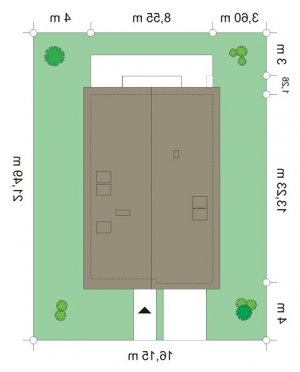 Usytuowanie budynku Lena (573) w wersji lustrzanej