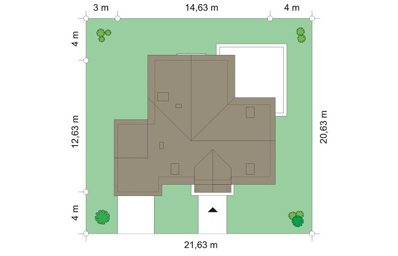 Projekt domu wielorodzinnego Lucky (574) - Usytuowanie