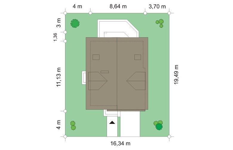 Projekt domu wielorodzinnego Na swoim (575) - Usytuowanie