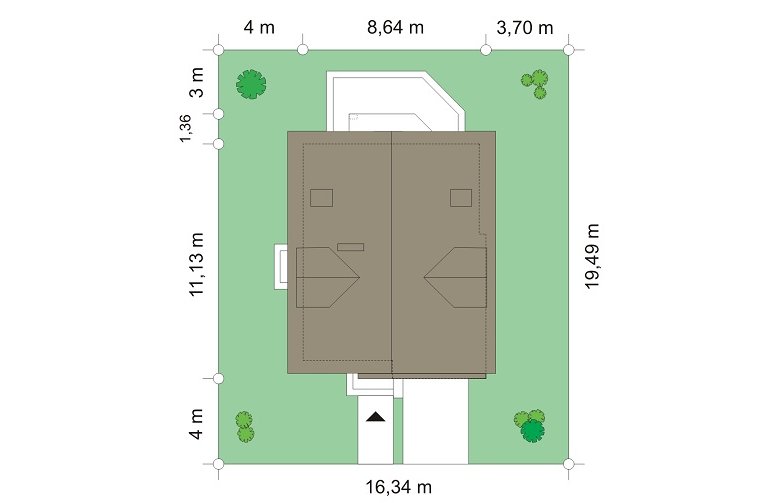 Projekt domu wielorodzinnego Na swoim 2 (576) - Usytuowanie