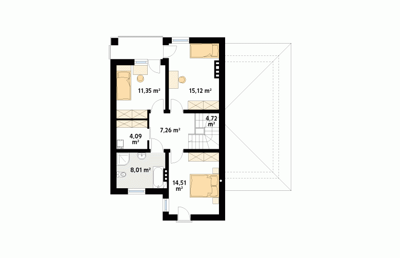 Projekt domu szkieletowego Pinia 2 - 