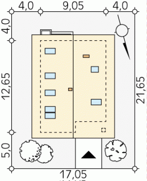 Usytuowanie budynku Amarant 2