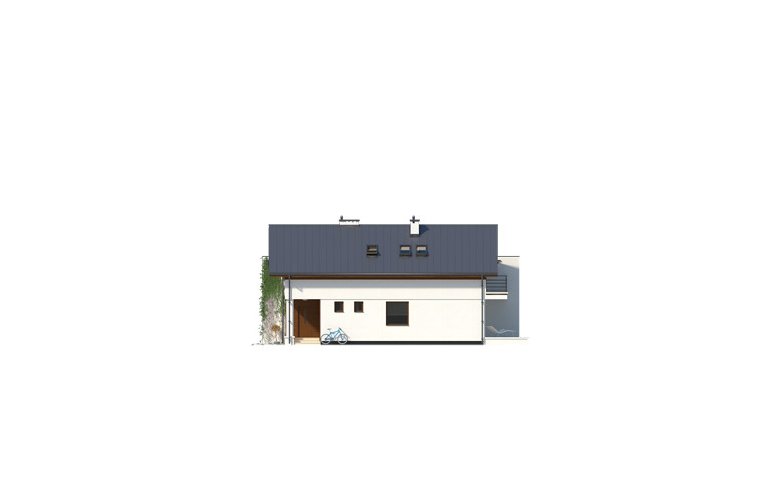 Projekt domu tradycyjnego Koliber 4 - elewacja 2