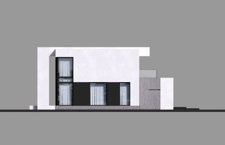Projekt domu piętrowego Homekoncept 30 - elewacja 1