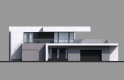 Projekt domu piętrowego Homekoncept 30 - elewacja 3