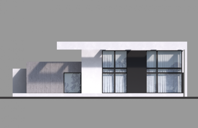 Projekt domu piętrowego Homekoncept 30 - elewacja 4