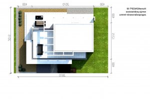 Usytuowanie budynku Homekoncept 30 w wersji lustrzanej