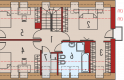 Projekt domu z poddaszem E11 II ECONOMIC - poddasze