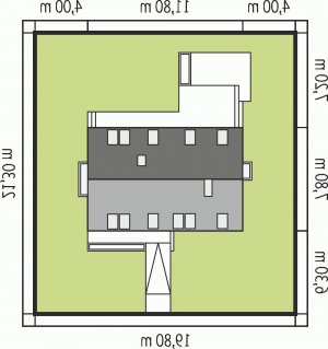 Usytuowanie budynku E11 II ECONOMIC w wersji lustrzanej