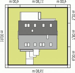 Usytuowanie budynku E11 III ECONOMIC w wersji lustrzanej