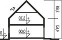 Projekt domu wielorodzinnego E12 ECONOMIC - przekrój 1