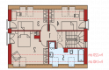 Projekt domu jednorodzinnego E12 II ECONOMIC - poddasze