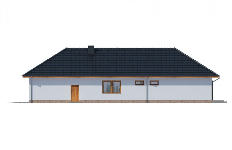 Projekt domu jednorodzinnego Otto 2 PS  - elewacja 4