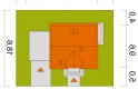 Projekt domu wielorodzinnego Agatka z tarasem 2G - usytuowanie - wersja lustrzana