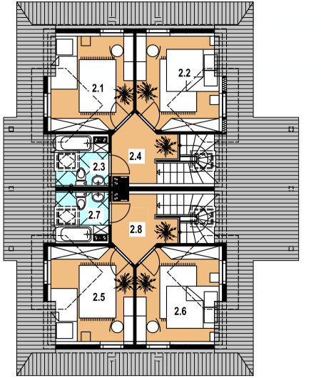 Rzut projektu A-136 Szkielet-BL