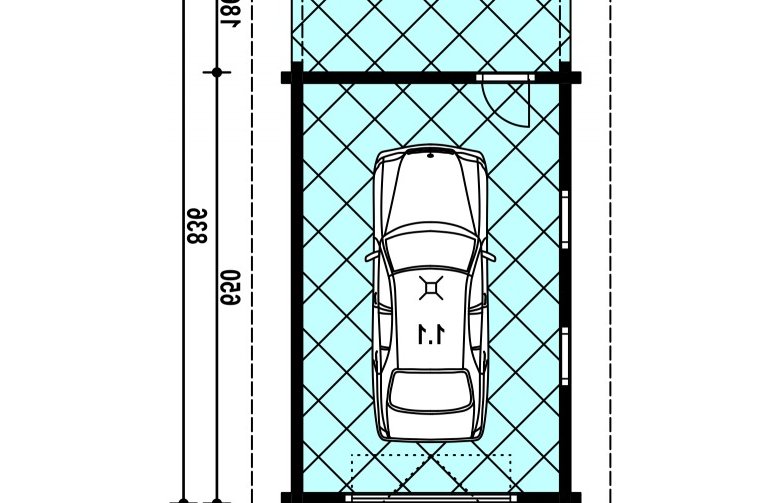 Projekt garażu G-1 Bal - 