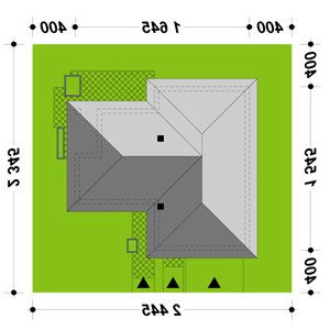 Usytuowanie budynku TK133 w wersji lustrzanej