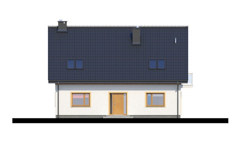 Projekt domu wielorodzinnego TK16 - elewacja 1