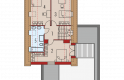 Projekt domu nowoczesnego E13 II G1 ECONOMIC - poddasze