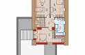 Projekt domu nowoczesnego E13 II G1 ECONOMIC - poddasze