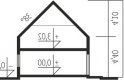 Projekt domu nowoczesnego E4 G1  (wersja A) MULTI-COMFORT - przekrój 1