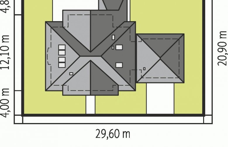 Projekt domu tradycyjnego Edek G2 Mocca - Usytuowanie