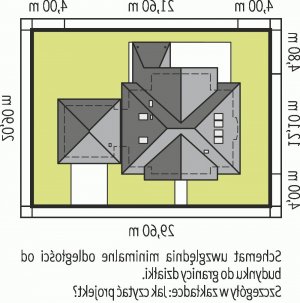 Usytuowanie budynku Edek G2 Mocca w wersji lustrzanej