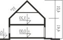 Projekt domu energooszczędnego Edgar II G2 ENERGO - przekrój 1