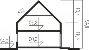 Przekrój projektu Edgar II G2 ENERGO w wersji lustrzanej