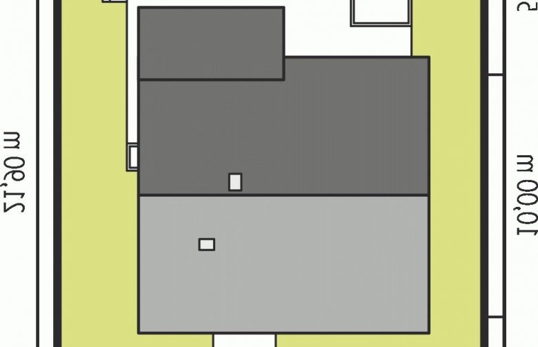 Projekt domu nowoczesnego Elmo III ENERGO - Usytuowanie - wersja lustrzana