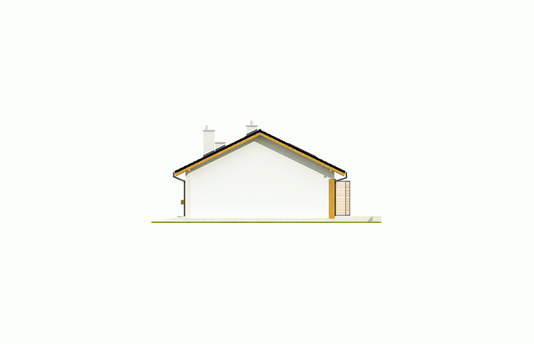 Projekt domu jednorodzinnego Eryk G1 MULTI-COMFORT - elewacja 4