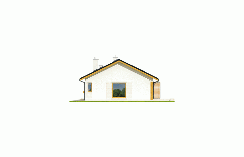 Projekt domu jednorodzinnego Eryk G1 MULTI-COMFORT - elewacja 2