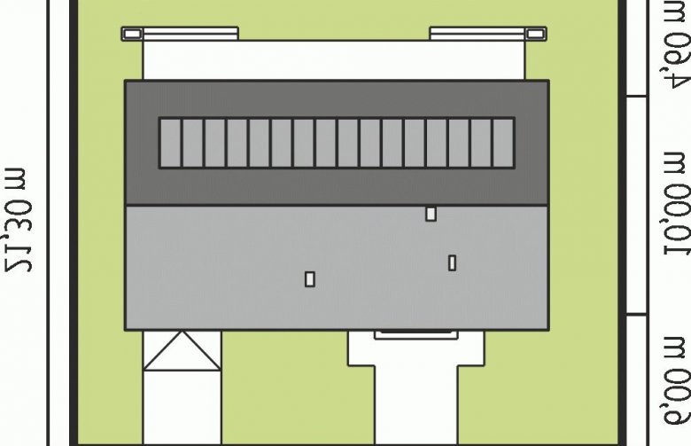 Projekt domu jednorodzinnego Eryk G1 MULTI-COMFORT - Usytuowanie - wersja lustrzana