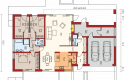 Projekt domu tradycyjnego EX 11 G2 (wersja A) soft - parter