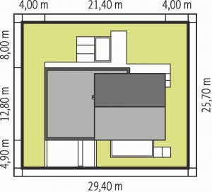 Usytuowanie budynku EX 11 G2 (wersja A) soft