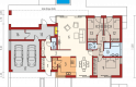 Projekt domu nowoczesnego EX 11 G2 (wersja C) soft - parter