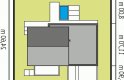 Projekt domu nowoczesnego EX 11 G2 (wersja C) soft - usytuowanie - wersja lustrzana