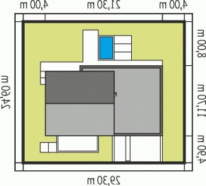 Usytuowanie budynku EX 11 G2 (wersja C) soft w wersji lustrzanej