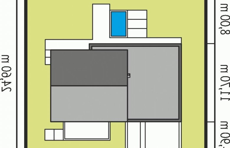 Projekt domu nowoczesnego EX 11 G2 (wersja C) soft - Usytuowanie - wersja lustrzana