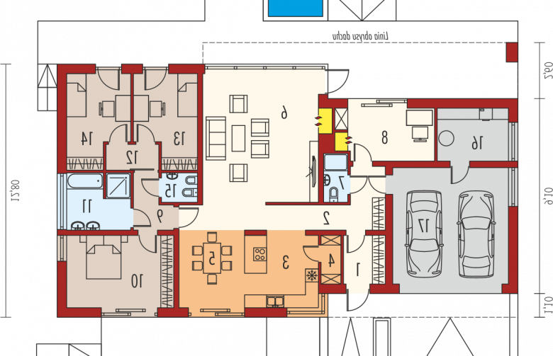 Projekt domu nowoczesnego EX 11 G2 (wersja D) MULTI-COMFORT - parter
