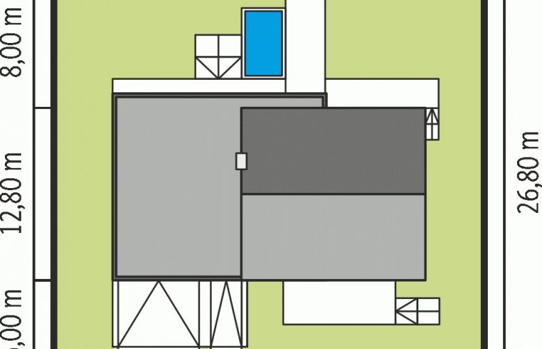 Projekt domu nowoczesnego EX 11 G2 (wersja D) MULTI-COMFORT - Usytuowanie