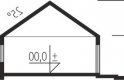 Projekt domu nowoczesnego EX 11 G2 (wersja D) MULTI-COMFORT - przekrój 1