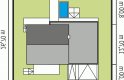 Projekt domu nowoczesnego EX 11 G2 (wersja D) soft - usytuowanie - wersja lustrzana