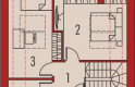 Projekt domu nowoczesnego EX 13 soft - poddasze