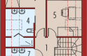 Projekt domu nowoczesnego EX 15 II soft - poddasze