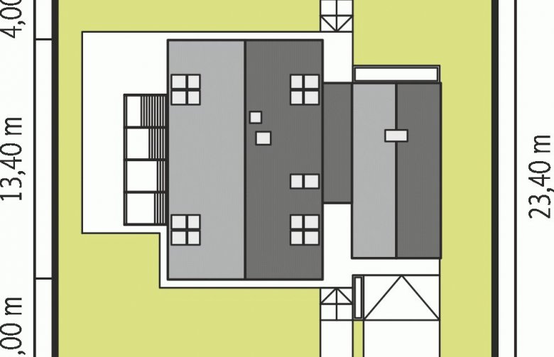 Projekt domu nowoczesnego EX 16 G1 MULTI-COMFORT - Usytuowanie