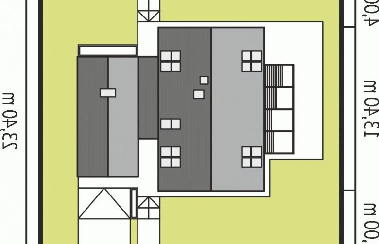 Projekt domu nowoczesnego EX 16 G1 MULTI-COMFORT - Usytuowanie - wersja lustrzana