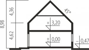 Przekrój projektu EX 16 G1 MULTI-COMFORT