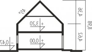 Przekrój projektu EX 16 G1 MULTI-COMFORT w wersji lustrzanej