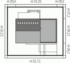 Usytuowanie budynku EX 8 G2 (wersja A) soft w wersji lustrzanej